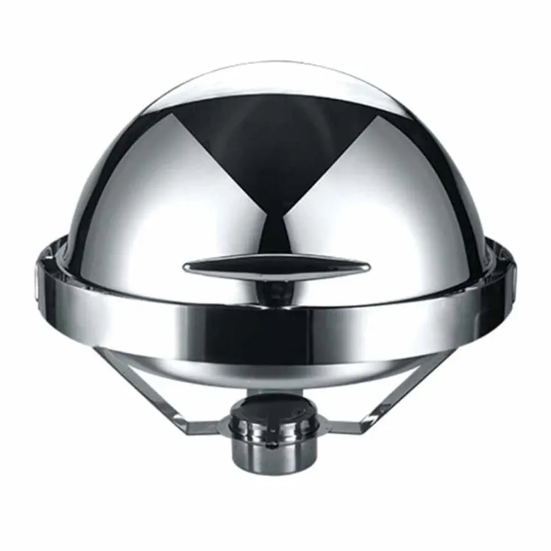 Epinox CDG-6 Yuvarlak Roll Top Gömme Chafing Dish, 6 L, Jel Yakıt + Elektrikli
