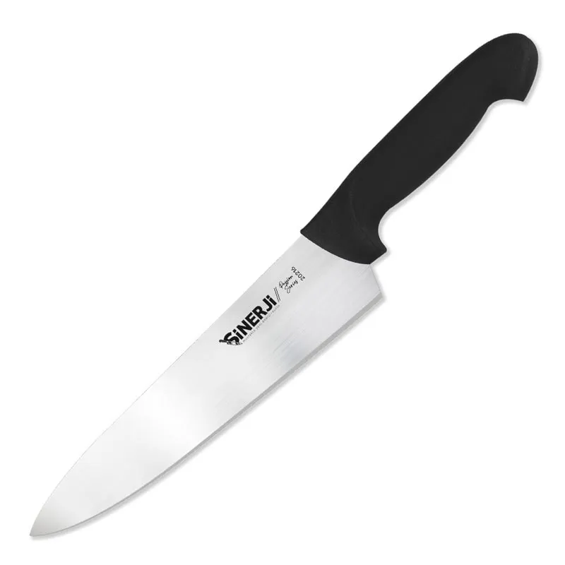 Sinerji Passion No 2 Plastik Saplı Şef Bıçağı, 20.5 cm, Siyah