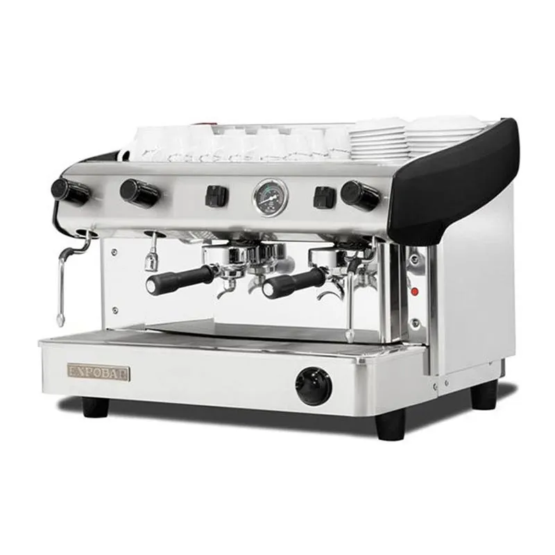 Expobar Megacrem Pulser Yarı Otomatik Espresso Kahve Makinesi, 2 Gruplu, Siyah