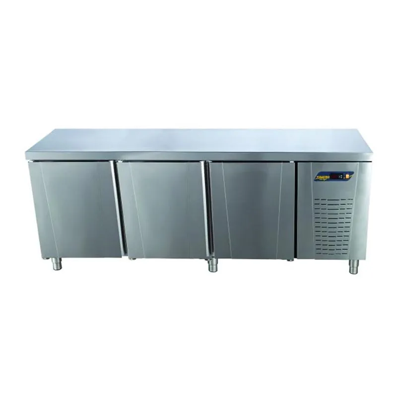 Ndustrio TNG-73-WOBS Tezgah Sırtsız Tip Gastronorm Derin Dondurucu, 3 Kapılı