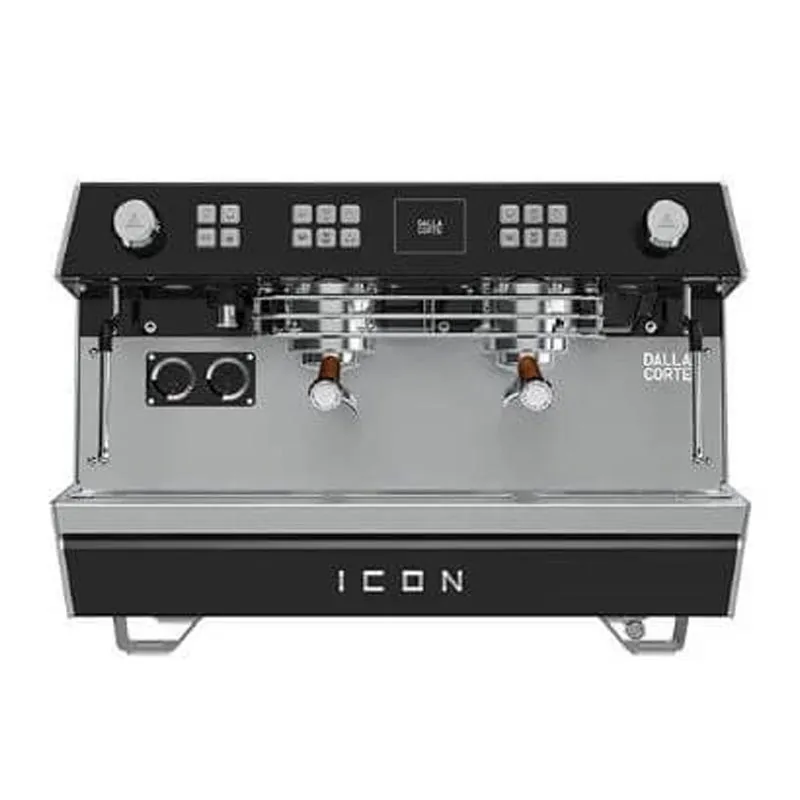 Dalla Corte Icon Espresso Kahve Makinesi, 2 Gruplu, Siyah Ceviz