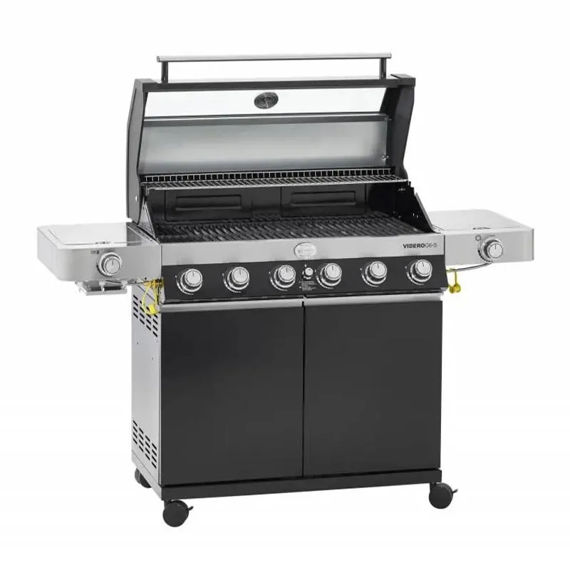 Rösle 25532 Videro G6-S Vario Barbekü İstasyonu, Doğalgazlı, Siyah