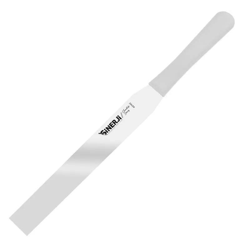 Sinerji Chocolate Plastik Saplı Küt Pasta Paleti, 35 cm, Beyaz