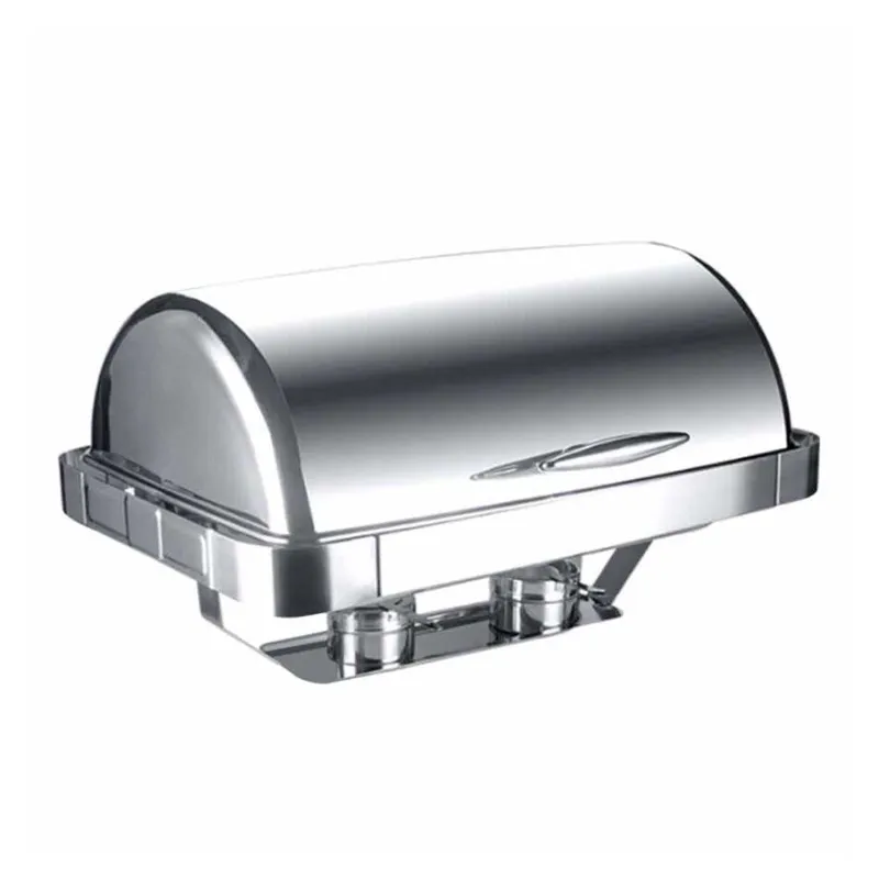 Epinox CDG-9 Roll Top Gömme Chafing Dish, 9 L, Jel Yakıt + Elektrikli