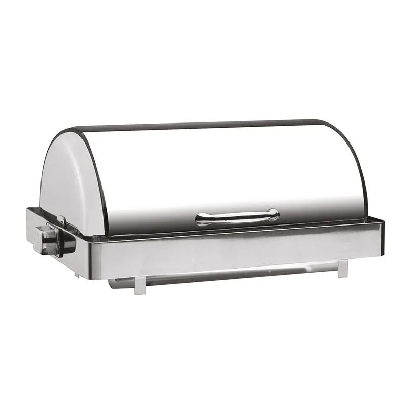 Öztiryakiler Düz Ayak Açılır Kızaklı Chafing Dish, 64x41x42 cm, Elektrikli