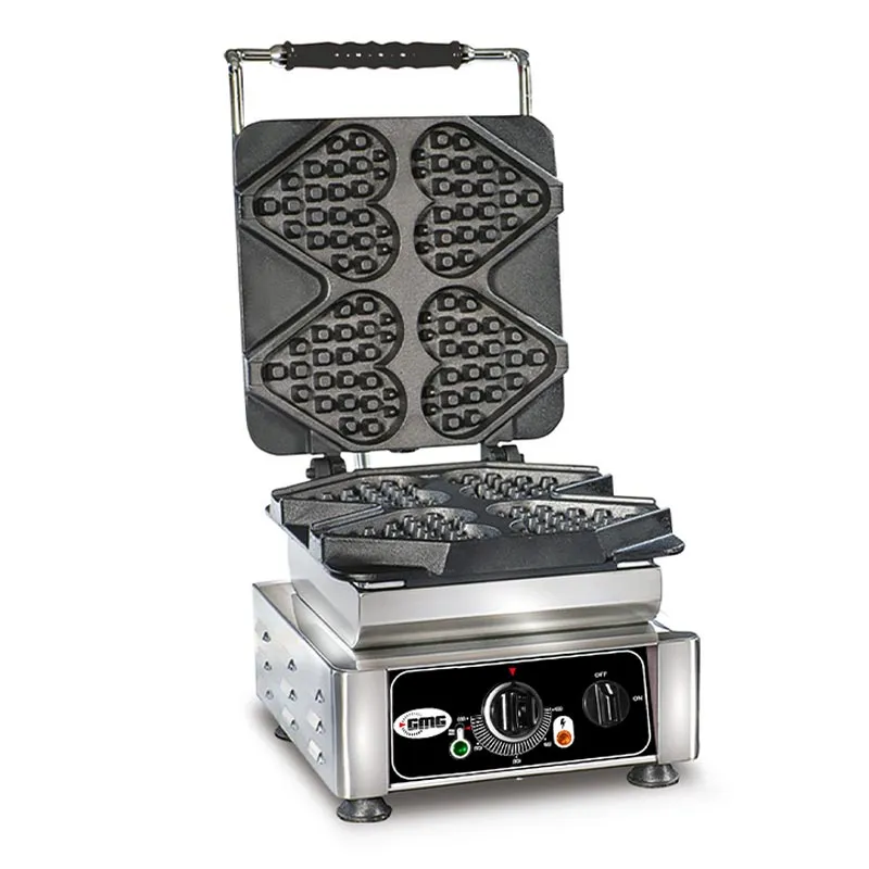 GMG WE 04 Ti Amo Kalp Model Waffle Makinesi, Değişebilir Plaka
