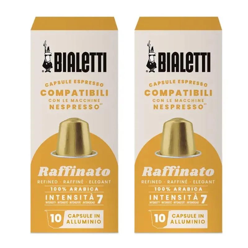 Bialetti Raffinato Nespresso Uyumlu Kapsül Kahve, 2x10 Adet
