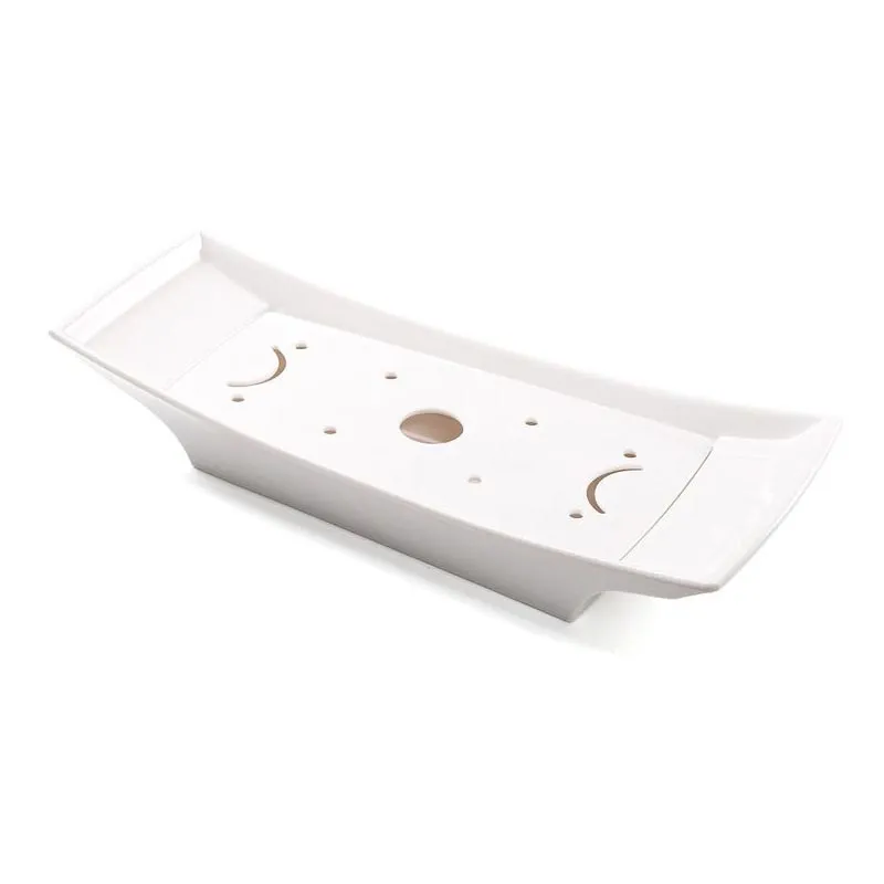 Biradlı BRD-449990 Melamin Kayık Soğuk Sunum Tabağı, 50x21x8.5 cm