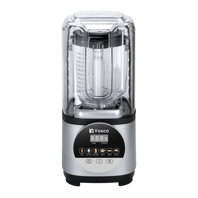 Vosco VHS-211E Pro Silent Gürültü Önleyici Kapaklı Dijital Bar Blender, 2 L, 1600 W, Beyaz