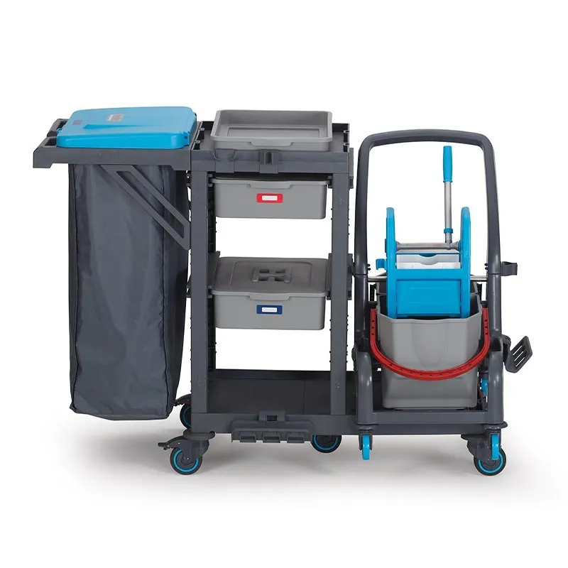 Fantom Procart 73141 2 Aksesuar Takımlı Temizlik Arabası, Çöp Bölmeli
