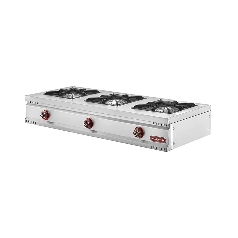 SilverInox MD-4 3 Gözlü Set Üstü Midi Ocak, Doğalgazlı