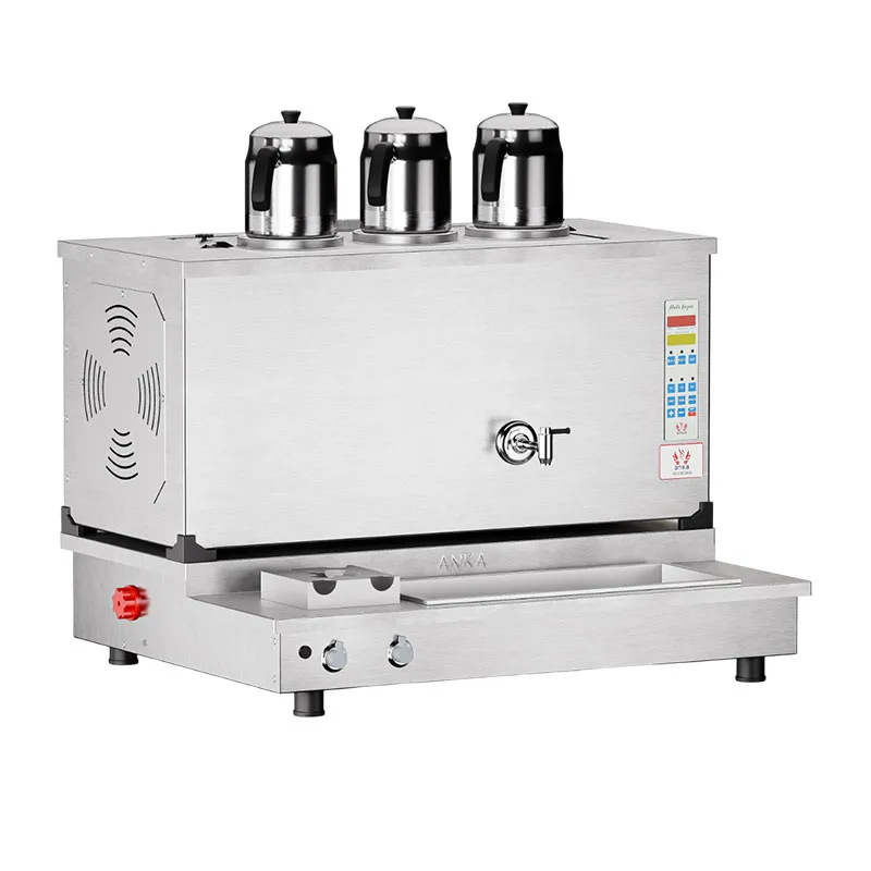 Anka Pro Plus Otomatik 3 Demlikli Çay Kazanı, 30 L, Elektrikli+Gazlı, Inox