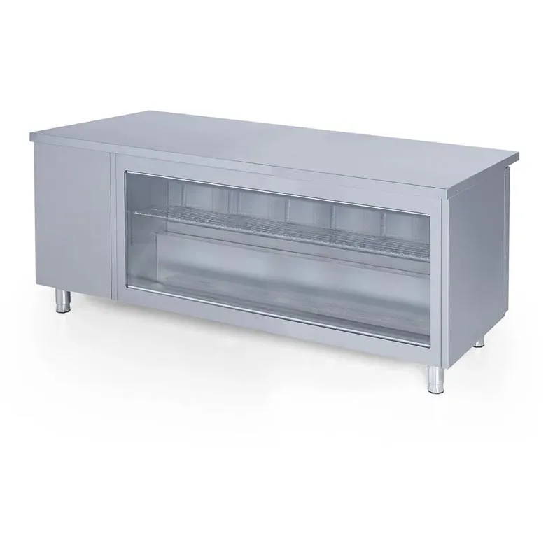 Iceinox STS K 515 CR Tezgah Tip Camlı Buzdolabı, 200x70x85 cm