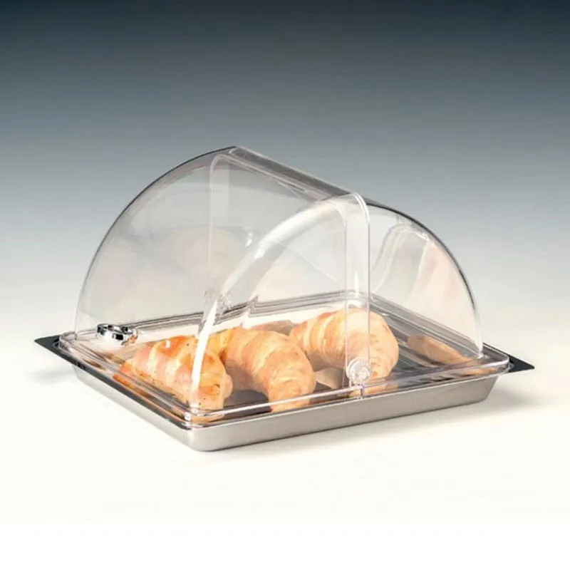 Zicco ZCP-714 Rolltop Kapaklı Polikarbon Muhafaza Kabı, GN 1/2, 30x36 cm