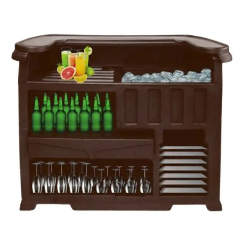 Tribeca TMB-130 Mobil Bar, 145x75x120 cm, Kahverengi