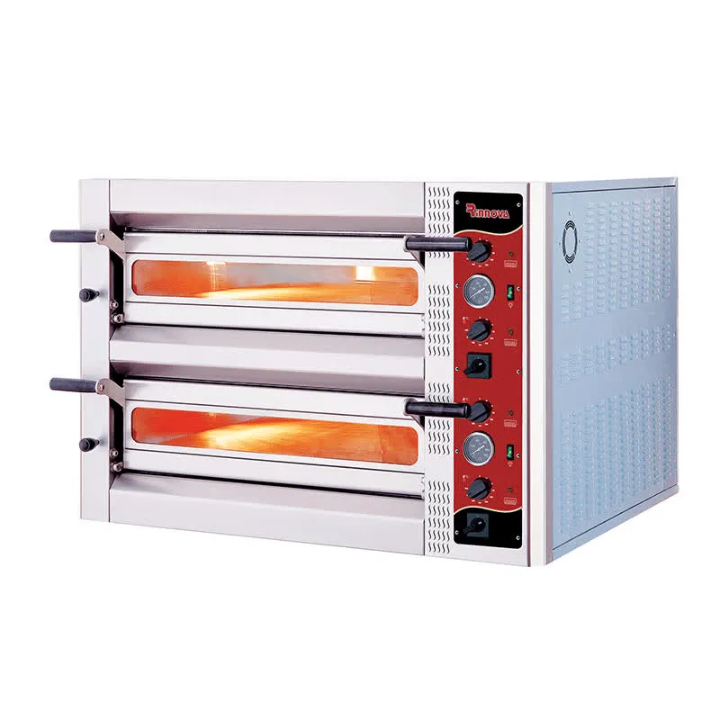 Rinnova 30 cm x 6+6 Pizza Kapasiteli Derin Model Çift Katlı Pizza Fırını, Elektrikli