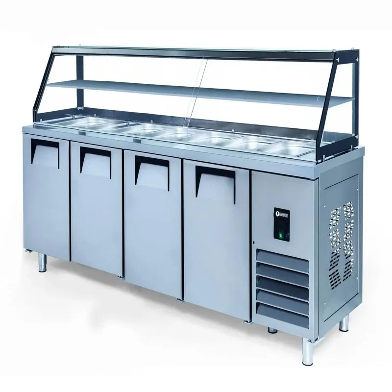 Iceinox STS G 650 Camlı Servis Buzdolabı, 4 Kapılı
