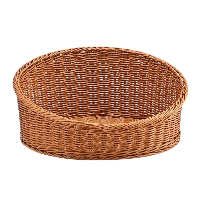 Zicco B-OT5043 Eğimli Yuvarlak Ekmek Sepeti, 45x21x10 cm