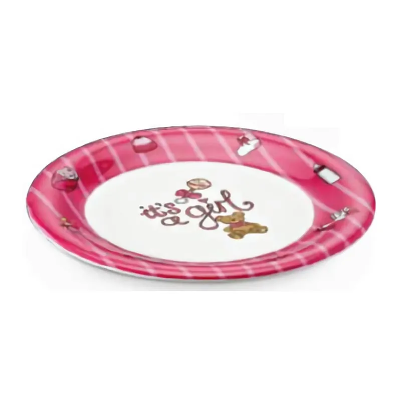 Külsan Thermoset Baby Life Bebek Tabağı, 19 cm, Pembe