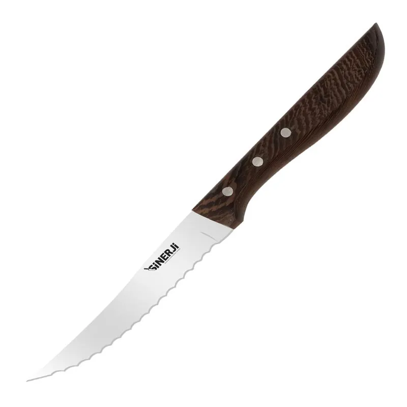 Sinerji Wooden Venge Saplı Steak Bıçağı, 13 cm