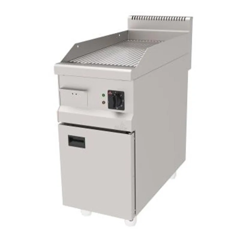 Atalay AEI-490NCR 900 Seri Nervürlü Pleyt Izgara, 40x90 cm, Krom Yüzeyli, Elektrikli