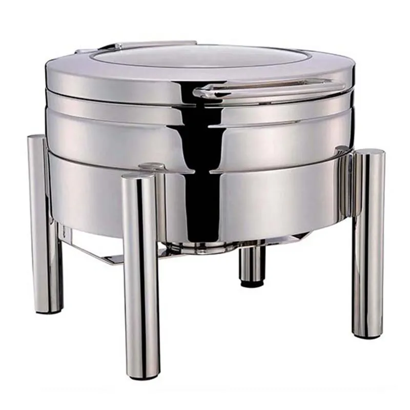 Öztiryakiler Yuvarlak Chafing Dish, 4 L, Jel Yakıtlı