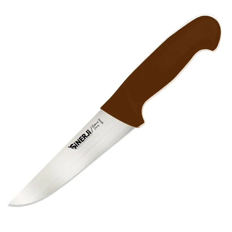 Sinerji Protrend No 0 Plastik Saplı Kasap Bıçağı, 12.5 cm, Kahverengi