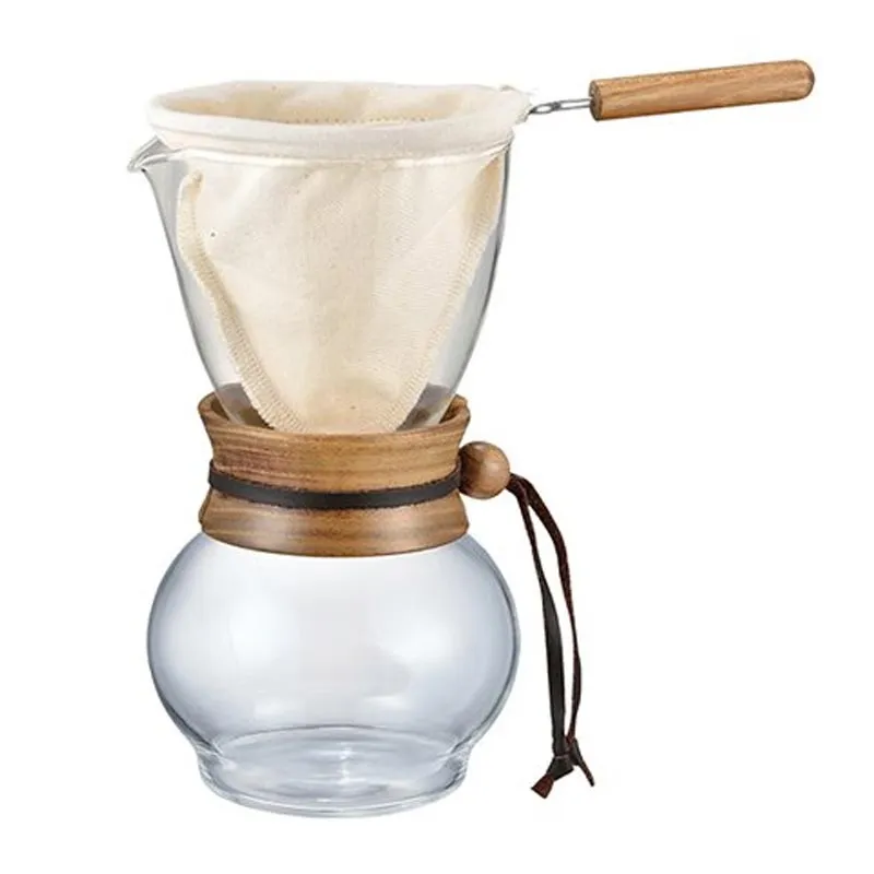 Hario DPW-3 Woodneck Drip Pot, 3 Cup, 480 ml