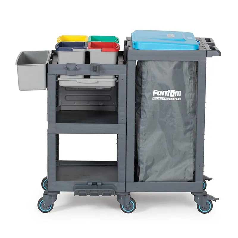Fantom Procart 1361 Hastane Temizlik Arabası, 4 Çöp Bölmeli