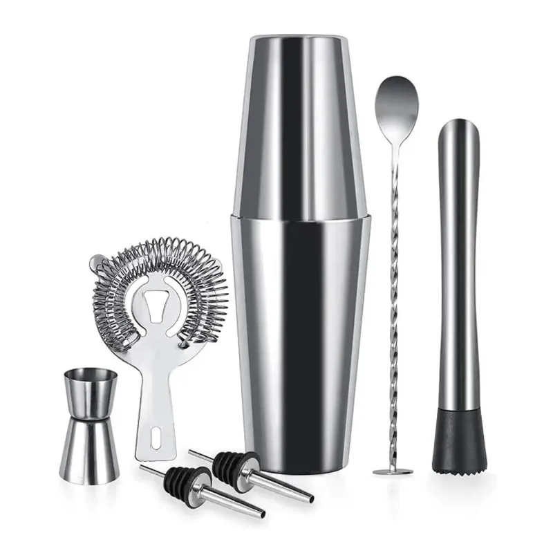 Vosco VSC-700B 7 Parça Boston Shaker Kokteyl Seti, 750 ml