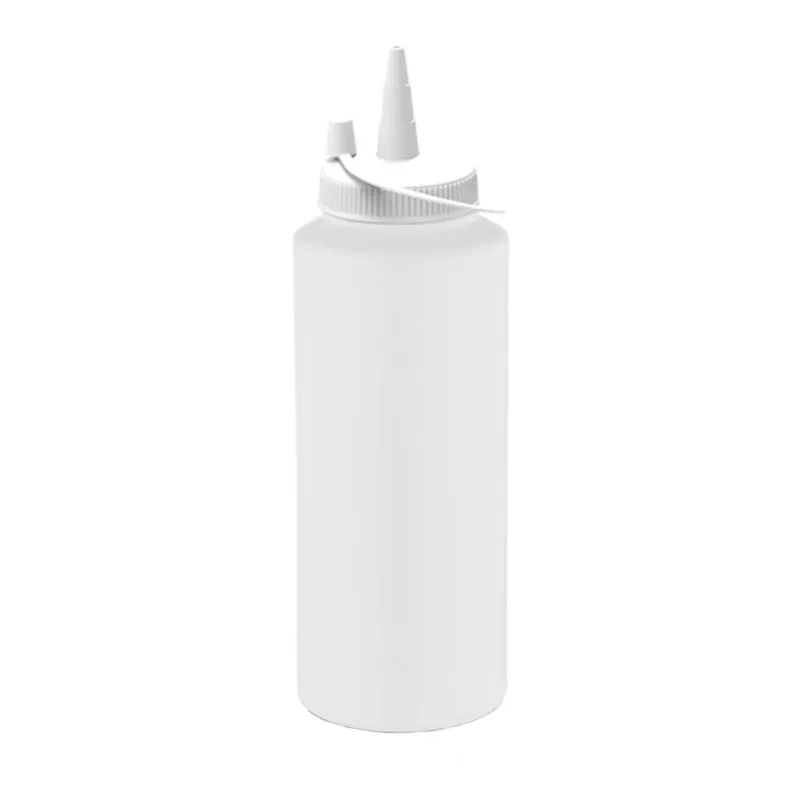 GastroPlast GPSC-500 Kapaklı Fişek Sosluk, 500 ml, Beyaz