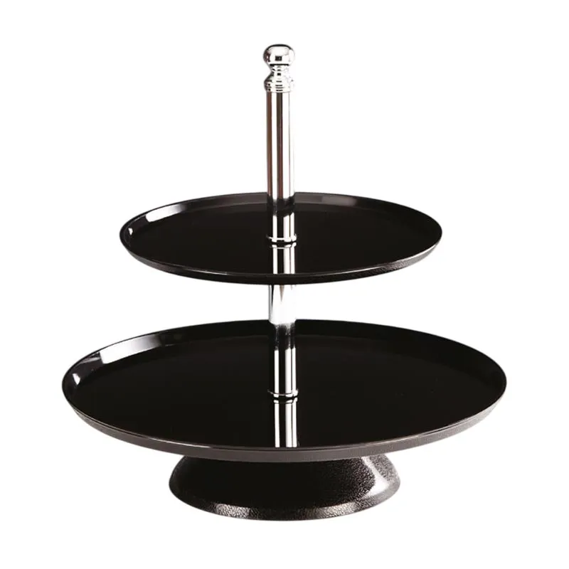 Zicco ZCB-01 Teşhir Standı, Polikarbon, 2 Katlı, 37 cm, Siyah