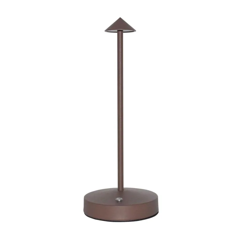 Biradlı Groovy GRV-815 Şarj Edilebilir Masa Lambası, 10.5x28 cm, Kahverengi