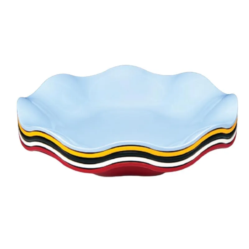 Zicco K-1403 Melamin Papatya Teşhir Tabağı, 45x7 cm, Beyaz