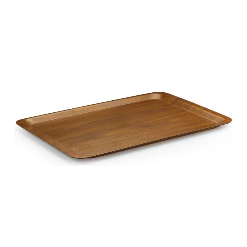 Tria TF2030KWM Mat Yüzey Kaymaz Kraft Dikdörtgen Tepsi, 20x30 cm, Ceviz