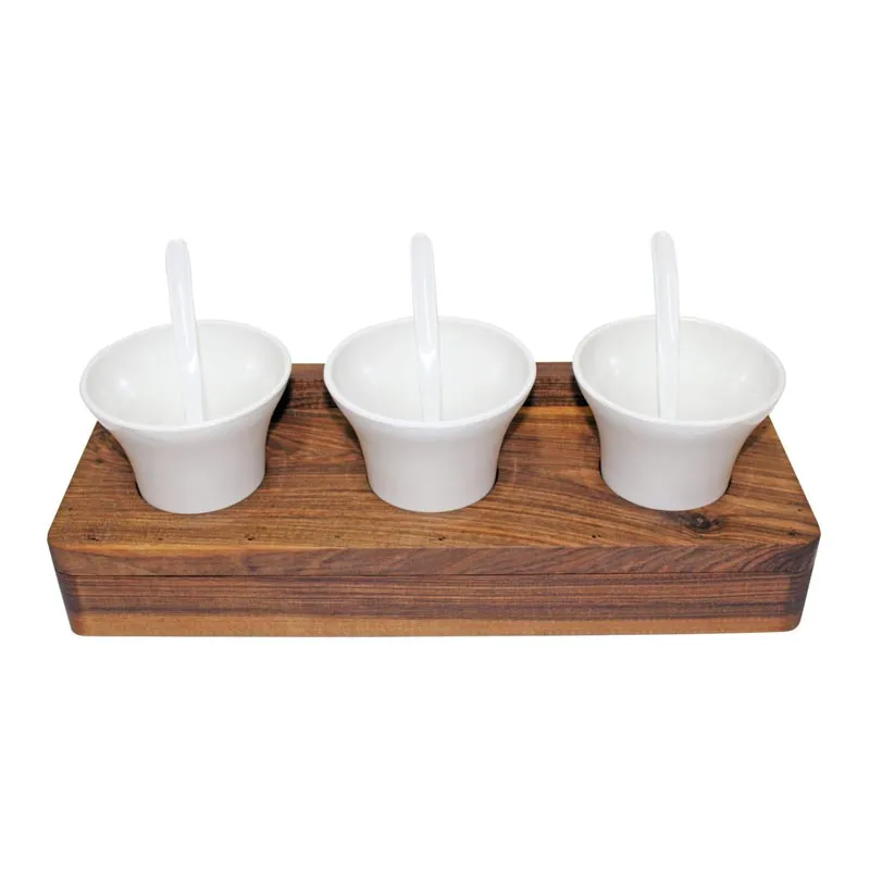 Biradlı Groovy GRV-ABS-02 Üçlü Açık Büfe Sosluk Standı, 45.5x16x7 cm