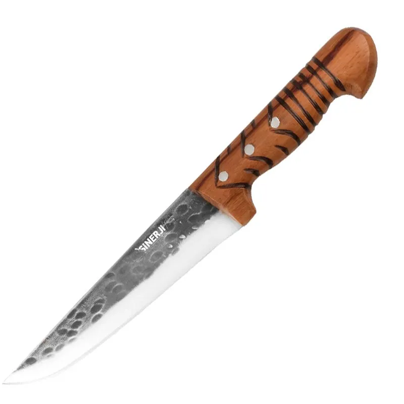 Sinerji Wooden No 1 Ahşap Saplı Döğme Kasap Bıçağı, 14.5 cm
