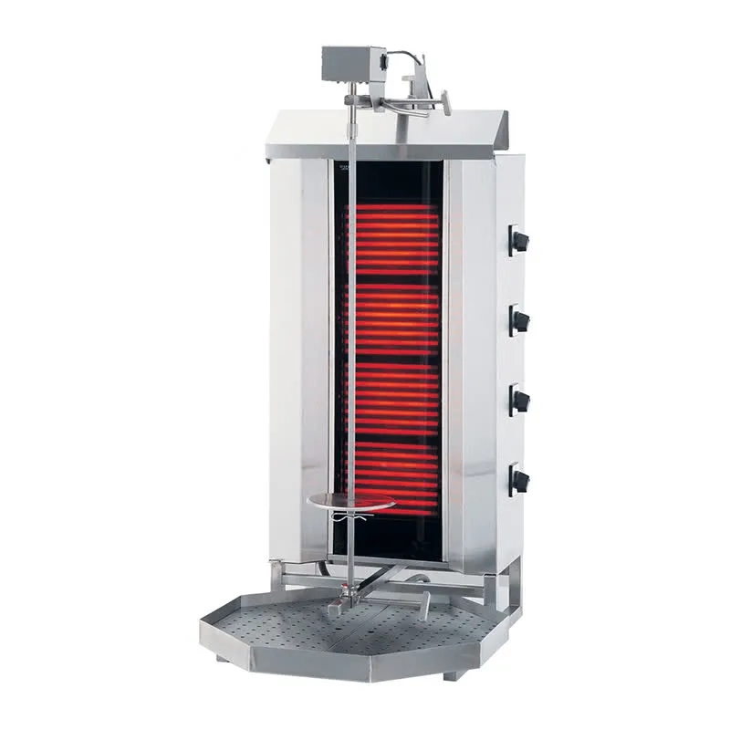 Rinnova KLG231 Döner Ocağı, 4 Radyanlı, Elektrikli, Üstten Motorlu, Camlı