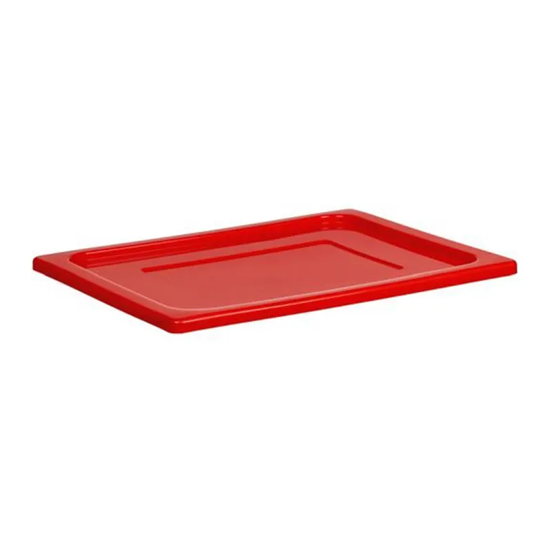 Bora Plastik GN 1/2 Kilitli Polipropilen Gastronorm Kapak, Kırmızı
