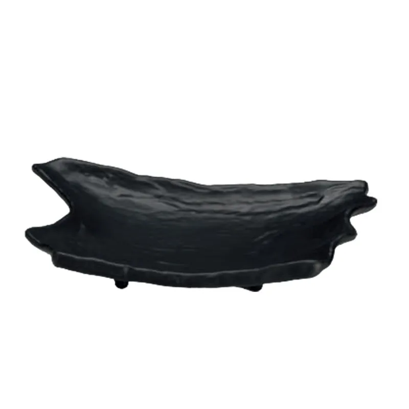 Zicco K-9700 Taş Model Melamin Teşhir Tabağı, 18x27.5 cm, Krem
