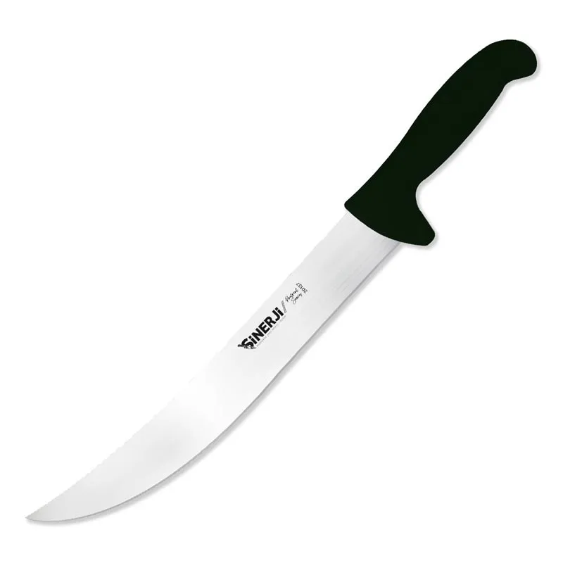 Sinerji Protrend No 4 Plastik Saplı Kıvrık Et Doğrama Bıçağı, 32 cm, Siyah