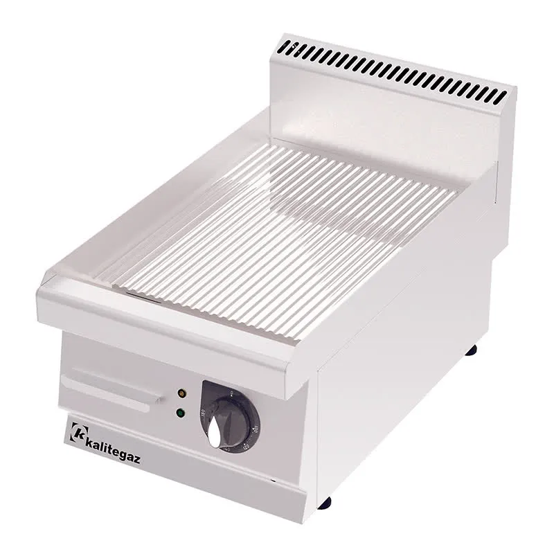 Rinnova 700 Serisi GG4070EC Oluklu Pleyt Izgara, Krom Kaplı, Elektrikli