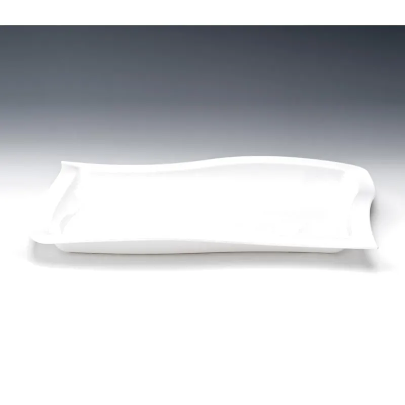 Zicco ZCP-516 Polikarbon Teşhir Tabağı, 45x30 cm, Beyaz
