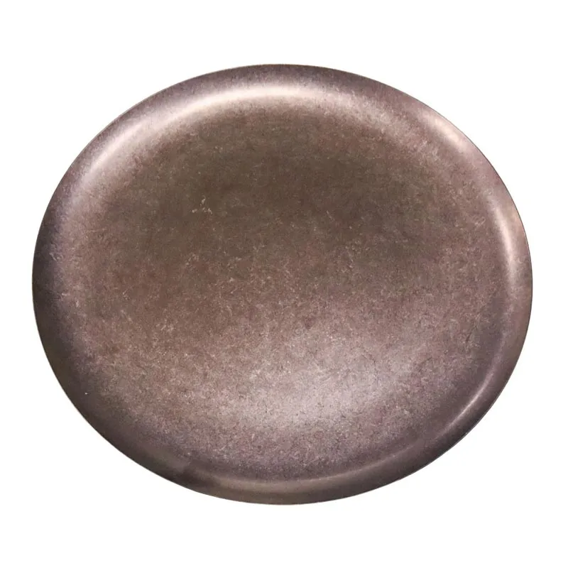 Biradlı Groovy GRV-R241003 Açık Büfe Retro Sunum Tabağı, 30x1.5 cm, Bakır