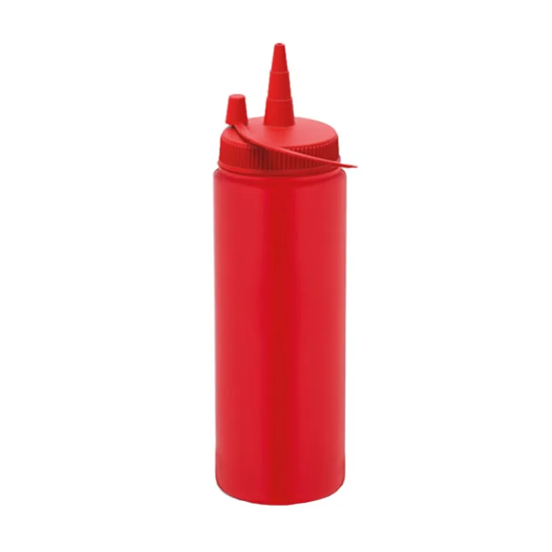 GastroPlast GPSC-250 Kapaklı Fişek Sosluk, 250 ml, Kırmızı