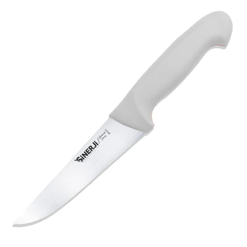 Sinerji Protrend No 1 Plastik Saplı Kasap Bıçağı, 14.5 cm, Beyaz