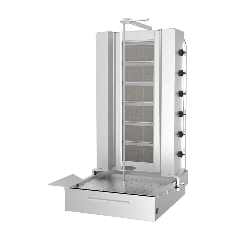 Kalitegaz KLG253 Chef Döner Geniş Kesim 6 Radyanlı Döner Makinesi, Gazlı
