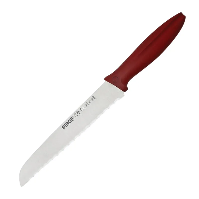 Pirge 46018 Pure Line Sivri Dişli Sebze Bıçağı, 18 cm, Bordo