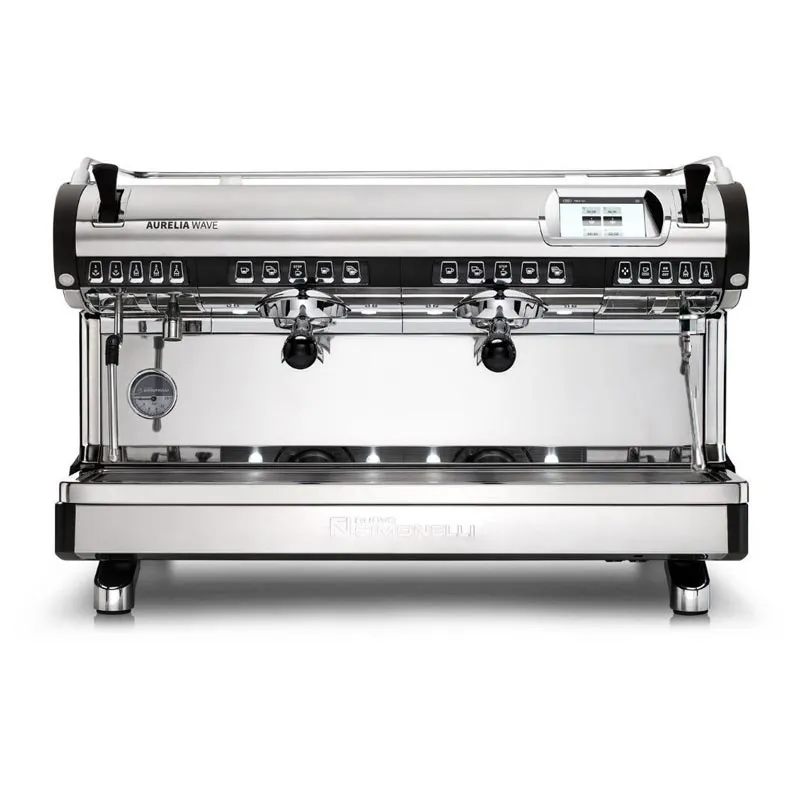 Nuova Simonelli Aurelia Wave Volumetric Tam Otomatik Easy Cream Espresso Kahve Makinesi, 2 Gruplu, Siyah