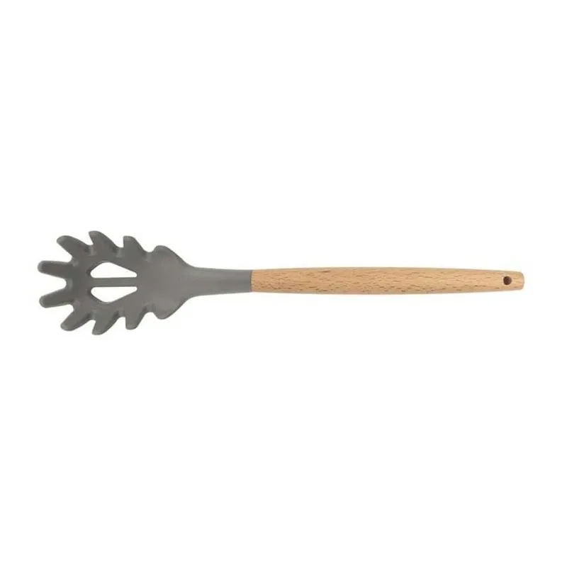 Epinox AKK-14 Ahşap Sap Silikon Spagetti Kaşığı, 31.5 cm